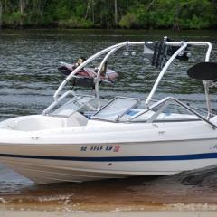 Big Air Vapor Tower -  Mariah - polished aluminium - wakeboard tower