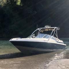 Big Air Vapor tower-1996 Maxum 2300br- Polished Aluminum - wakeboard tower