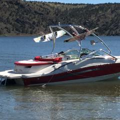 Big Air Vapor Tower - 2007 SeaRay 185 Sport - Polished Aluminum - Wakeboard tower (1)