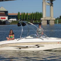 Big Air Vapor Tower -  SeaSwirl - polished aluminium - wakeboard tower
