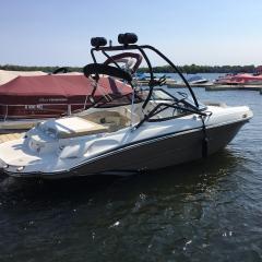 Big Air Vapor Tower - 2015 Stingray 215 LR - Black Aluminum - Wakeboard tower (1)