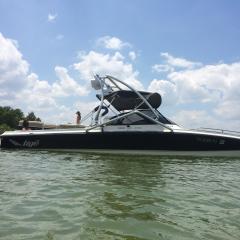 Big Air Vapor Tower -  Tige' - bimini - polished aluminium - wakebaord tower