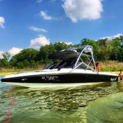 Big Air Vapor tower - 1995 Tige 2002 FSLM Comp - Polished Aluminum - Wakeboard tower