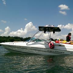 Big Air Vapor Tower - 1998 Wellcraft Eclipse 2000SS - Polished Aluminum - Wakeboard tower (1)