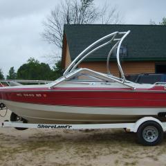 Big Air Vapor Tower - Wellcraft - 180 Classic - polished aluminium - wakeboard tower