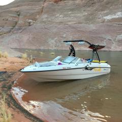Big Air Wave Tower - 2003 Chaparral SSE - Black Aluminum - wakeboard tower (1)