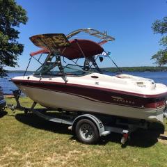 Big Air Wave tower - 1994 Chaparral 1930 SST - Polished Aluminum - wakeboard tower (3)