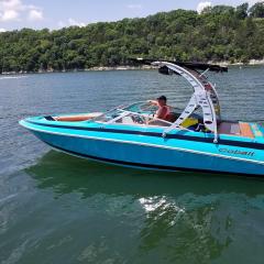 Big Air Wave tower- 1994 Cobalt 220 - Black Aluminum - wakeboard tower (1)