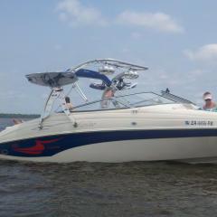 Big Air Wave Tower - Rinker - Captiva 232 - polished aluminium - wakeboard tower