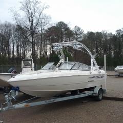 Big Air Wave Tower - Stingray - polished aluminium - wakeboard tower
