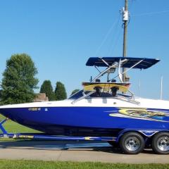 Big Air XTower - 2006 Baja Islander 202 - Polished Aluminum - wakeboard tower (1)