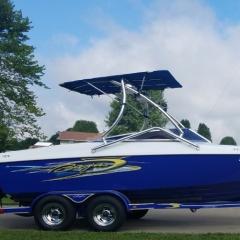 Big Air XTower - 2006 Baja Islander 202 - Polished Aluminum - wakeboard tower (2)